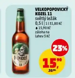 Penny Market Pivo velkopopovický kozel nabídka