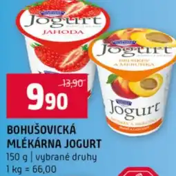 Terno Bohušovická mlékárna jogurt nabídka