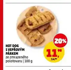 Penny Market Hot dog s vepřovým párkem nabídka