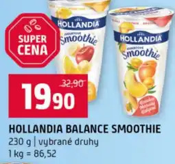 Terno Hollandia balance smoothie nabídka