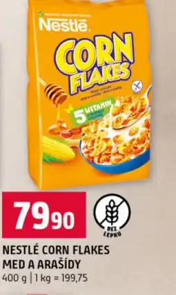 Terno Nestlé corn flakes med a arašídy nabídka