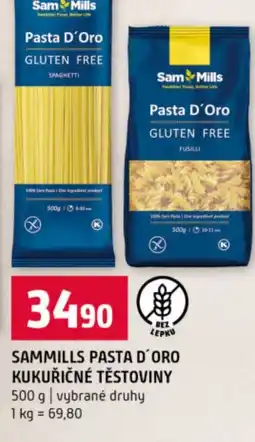 Terno Sammills pasta d'oro kukuřičné těstoviny nabídka