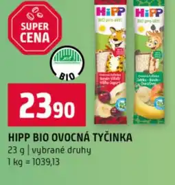 Terno Hipp bio ovocná tyčinka nabídka