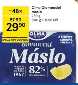 Tesco OLMA OLOMOUCKÉ MÁSLO nabídka