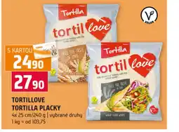 Terno Tortillove Tortilla placky nabídka