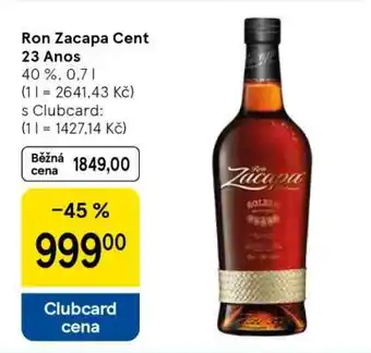 Tesco Ron Zacapa Cent 23 Anos nabídka