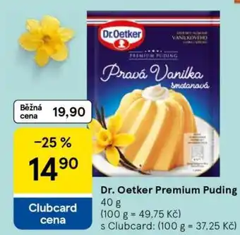 Tesco Dr. Oetker Premium puding nabídka