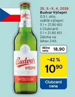Tesco Budvar výčepní nabídka