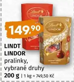 Terno Lindt Lindor nabídka