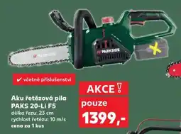 Kaufland Aku řetězová pila PAKS 20-Li F5 nabídka
