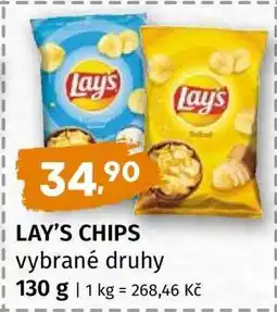 Terno LAY’S CHIPS vybrané druhy nabídka