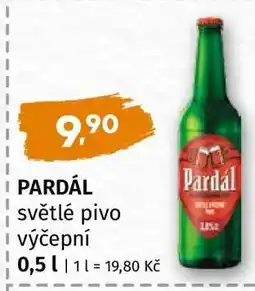 Terno PARDÁL světlé pivo výčepní nabídka