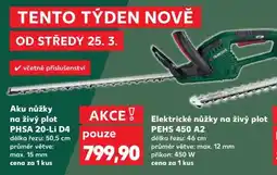Kaufland Elektrické nůžky na živý plot PEHS 450 A2 nabídka