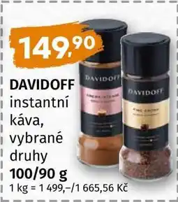 Terno DAVIDOFF instantní káva vybrané druhy nabídka