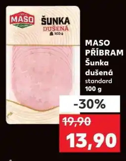 Kaufland MASO PŘÍBRAM Šunka dušená standard 100 g nabídka