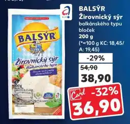 Kaufland Balsýr Žirovnický sýr balkánského typu nabídka