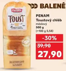 Kaufland PENAM Toustový chléb máslový 500 g nabídka