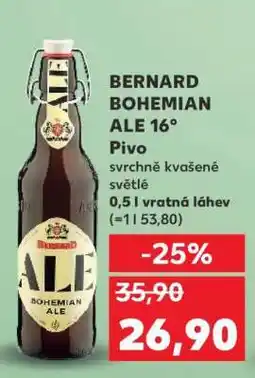 Kaufland BERNARD BOHEMIAN ALE 16° nabídka