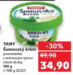 Kaufland Tany Šumavský krém nabídka