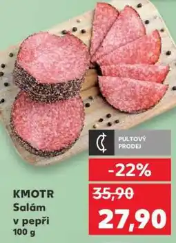 Kaufland KMOTR Salám v pepři 100 g nabídka