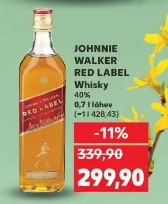 Kaufland JOHNNIE WALKER RED LABEL Whisky nabídka