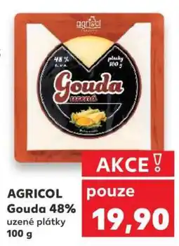 Kaufland AGRICOL Gouda 48% uzené plátky 100 g nabídka