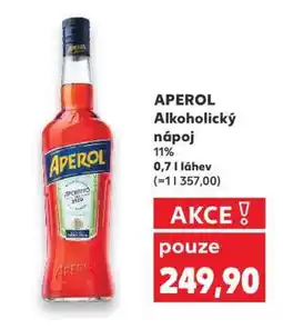 Kaufland APEROL Alkoholický nápoj nabídka