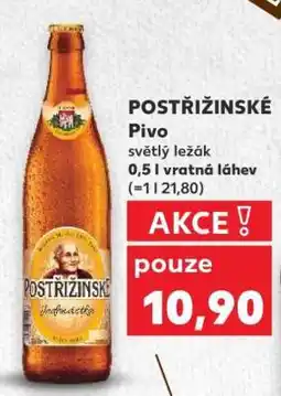 Kaufland POSTŘIŽINSKÉ Pivo světlý ležák nabídka