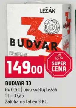 Terno BUDVAR 33 nabídka