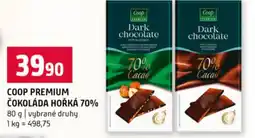 Terno Coop Premium čokoláda hořká 70% nabídka