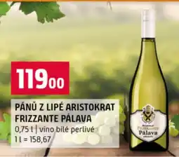 Terno Pánů z lipé Aristokrat Frizzante pálava nabídka