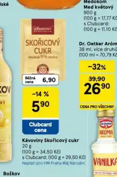 Tesco Kávoviny skořicový cukr nabídka