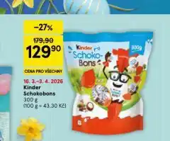 Tesco Kinder schokobons nabídka