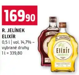 Terno R. JELÍNEK Elixír nabídka