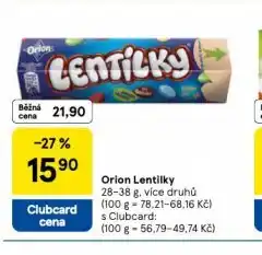 Tesco Orion lentilky nabídka