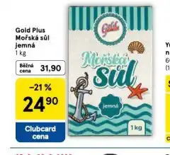 Tesco Gold plus mořská sůl jemná nabídka