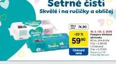 Tesco Pampers dětské vlhčené ubrousky nabídka