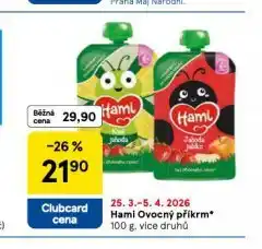 Tesco Hami ovocný příkrm nabídka