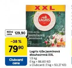Tesco Lagris rýže jasmínová dlouhozrnná xxl nabídka