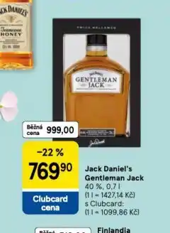 Tesco Jack daniel´s gentleman jack nabídka