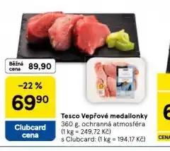 Tesco Vepřové medailonky nabídka