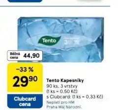 Tesco Tento kapesníky nabídka