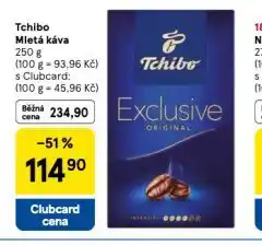 Tesco Tchibo mletá káva nabídka