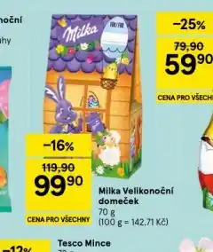 Tesco Milka velikonoční domeček nabídka