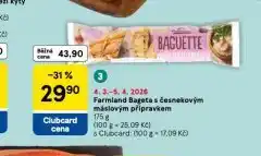 Tesco Bageta s česnekovým máslovým přípravkem nabídka