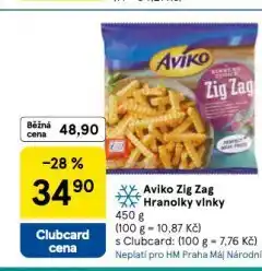 Tesco Aviko zig zag hranolky vlnky nabídka