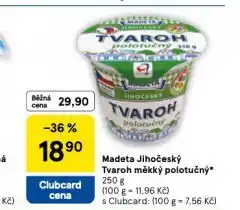 Tesco Madeta jihočeský tvaroh měkký polotučný nabídka