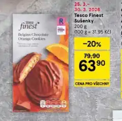 Tesco Tesco finest sušenky nabídka