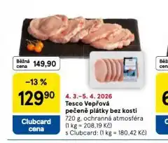 Tesco Vepřová pečeně bez kosti nabídka