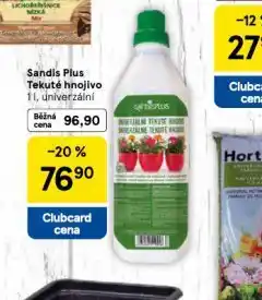 Tesco Sandis plus tekuté hnojivo nabídka